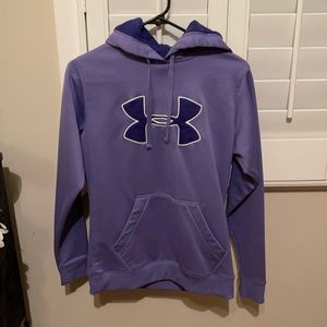 Under armor purple hoodie. Like new